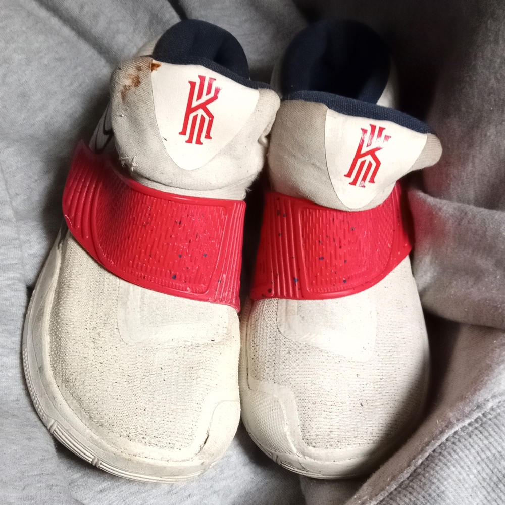 Nike Kids Red and Cream Sneakers